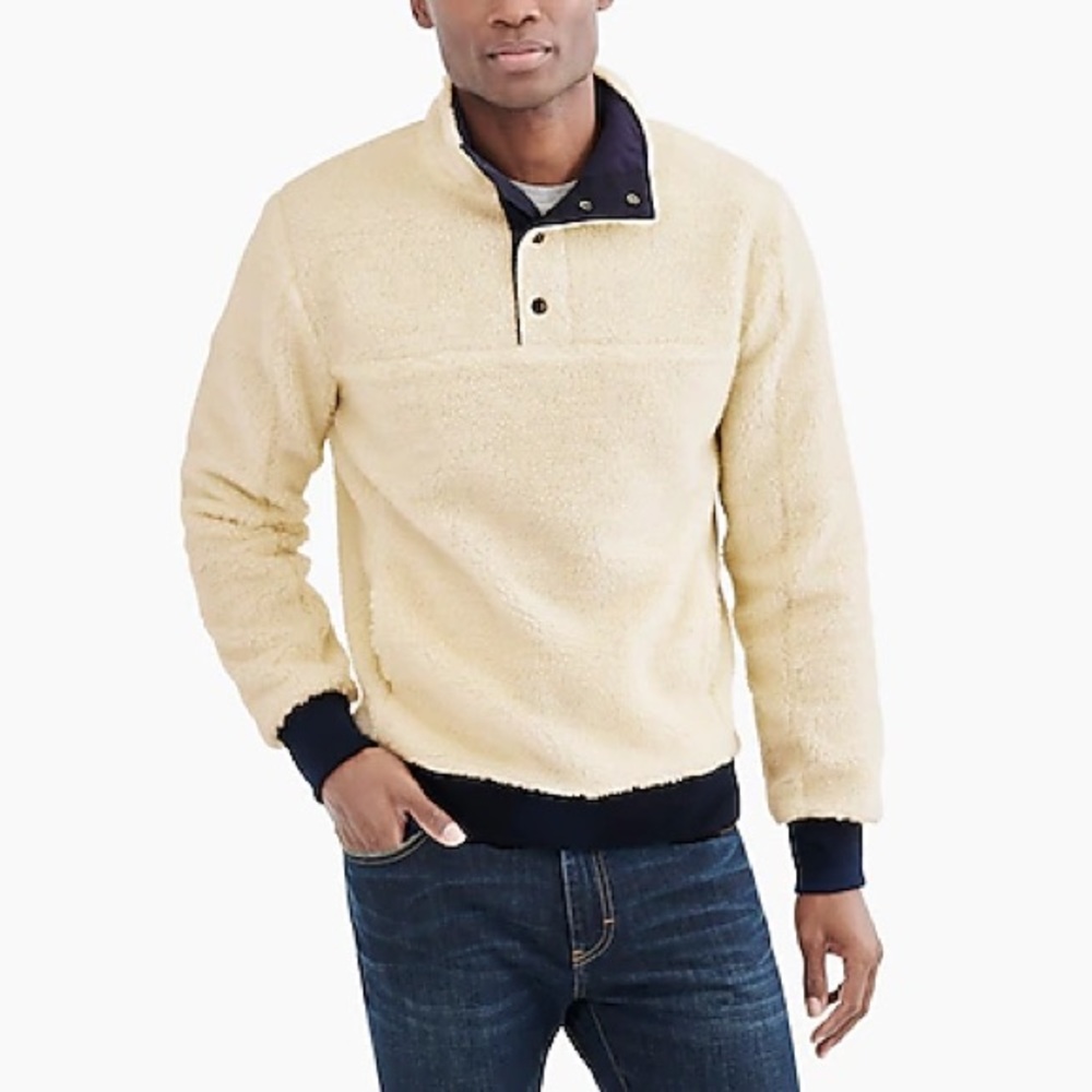 J. Crew Sherpa Mockneck Pullover